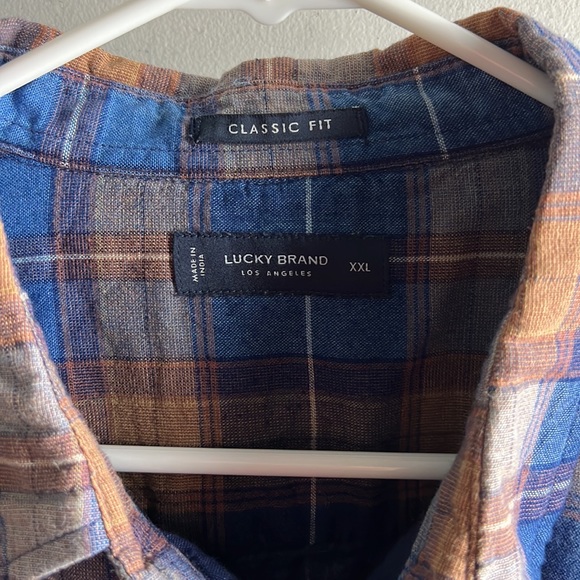 Lucky Brand mens plaid shirt - Picture 4 of 6